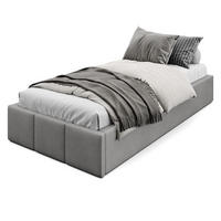 POLSTERBETT für Schlafzimmer Bett mit Stauraum Grau 90x200cm - Grau, Holzwerkstoff/Textil (90/200cm) - Muralo