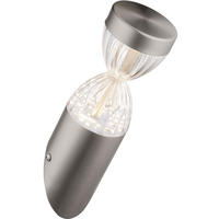 LED AUSSENLEUCHTE CHARLENE Schwarz - Schwarz, Metall (12.7/12.7/26.5cm) - Globo Lighting