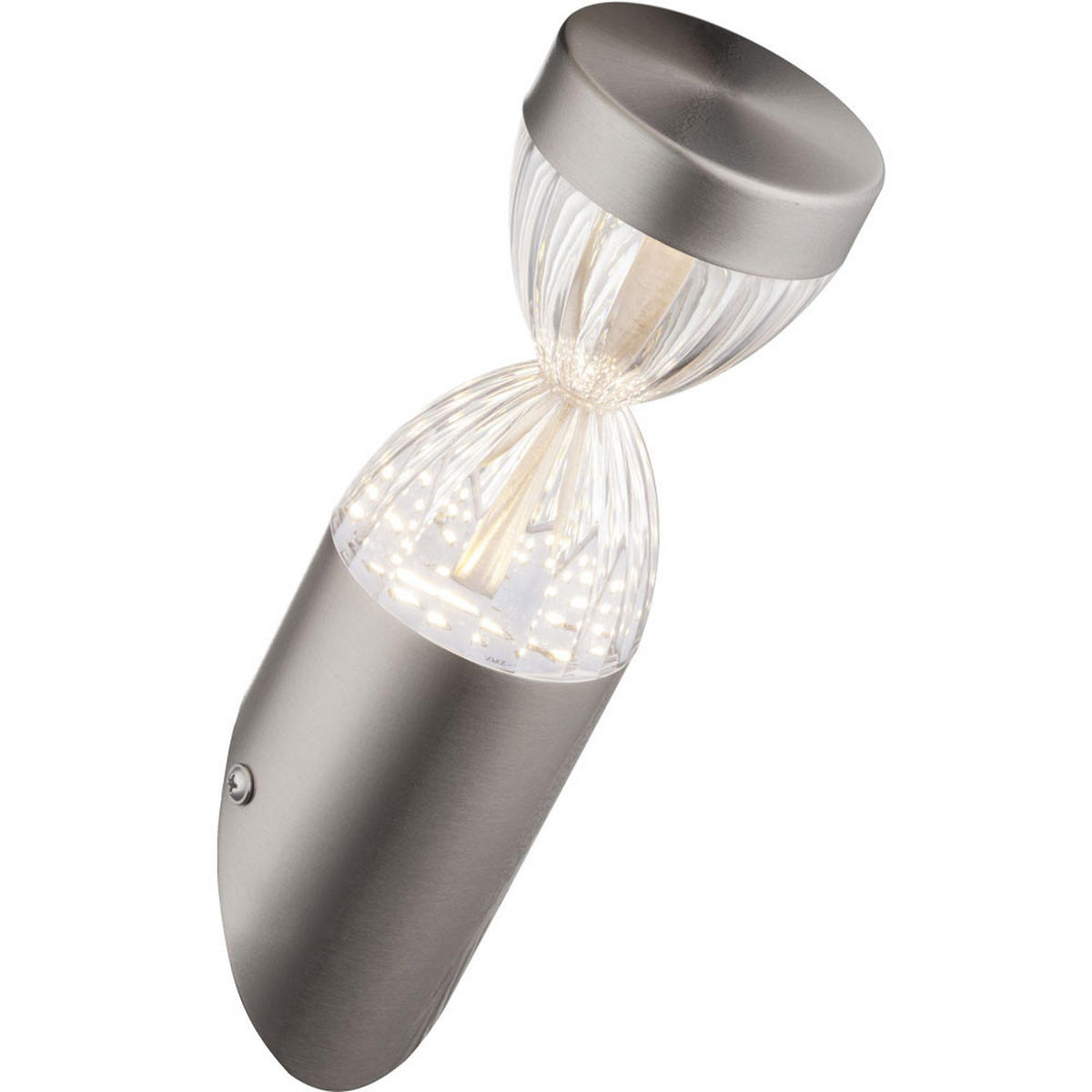 LED AUSSENLEUCHTE CHARLENE Schwarz - Schwarz, Metall (12.7/12.7/26.5cm) - Globo Lighting
