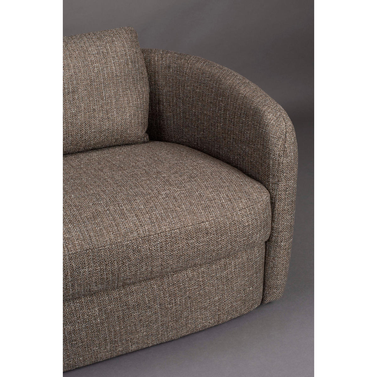 SOFA 2-SITZER Boho Stein - Grau, Kunststoff (143/75/82cm) - Dutchbone