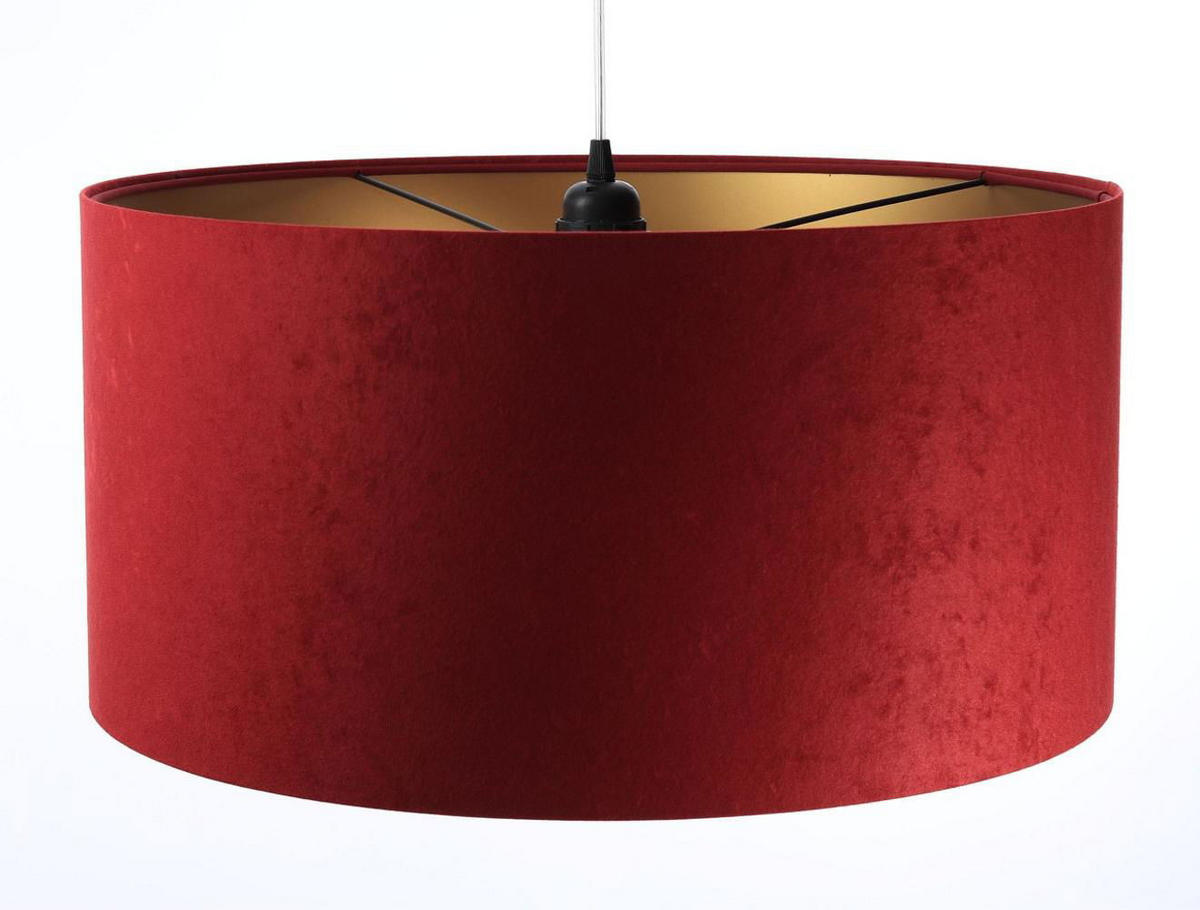 HÄNGELEUCHTE Gold 40/20 cm - Rot/Goldfarben, Kunststoff (40/0.6/20cm) - ONZENO