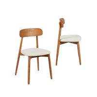 ESSZIMMERSTUHL Leyre Walnuss 46 cm x 83 cm 2er-Set - Walnussfarben, Textil (46/83/55cm) - Klast Home