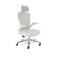 BÜROSTUHL SmartSeat Creme-Weiß - Beige/Silberfarben, Kunststoff/Textil (70/142/70cm) - Clouvou