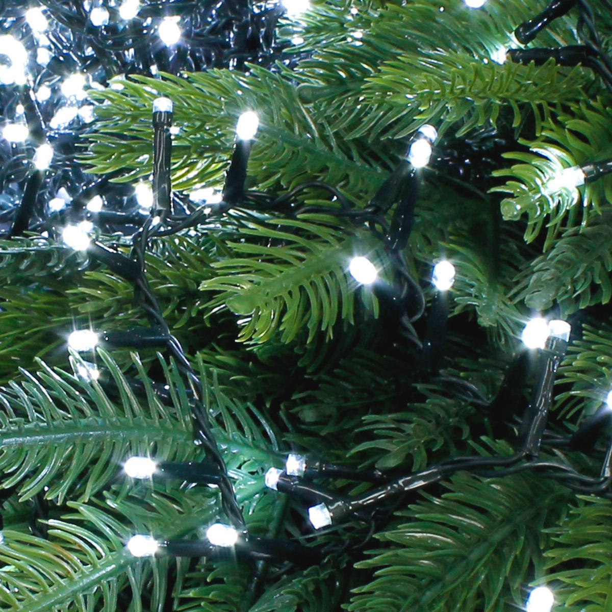WEIHNACHT CLUSTER 1800 LED - Dunkelgrün, Kunststoff (3600cm) - ECD-Germany