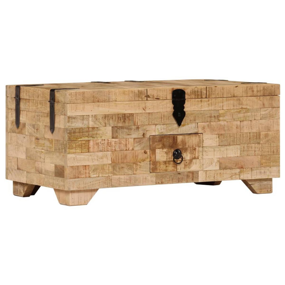 COUCHTISCH Massivholz Mango 80x40x35 cm - Braun, Holzwerkstoff (80/40/35cm) - furnicato
