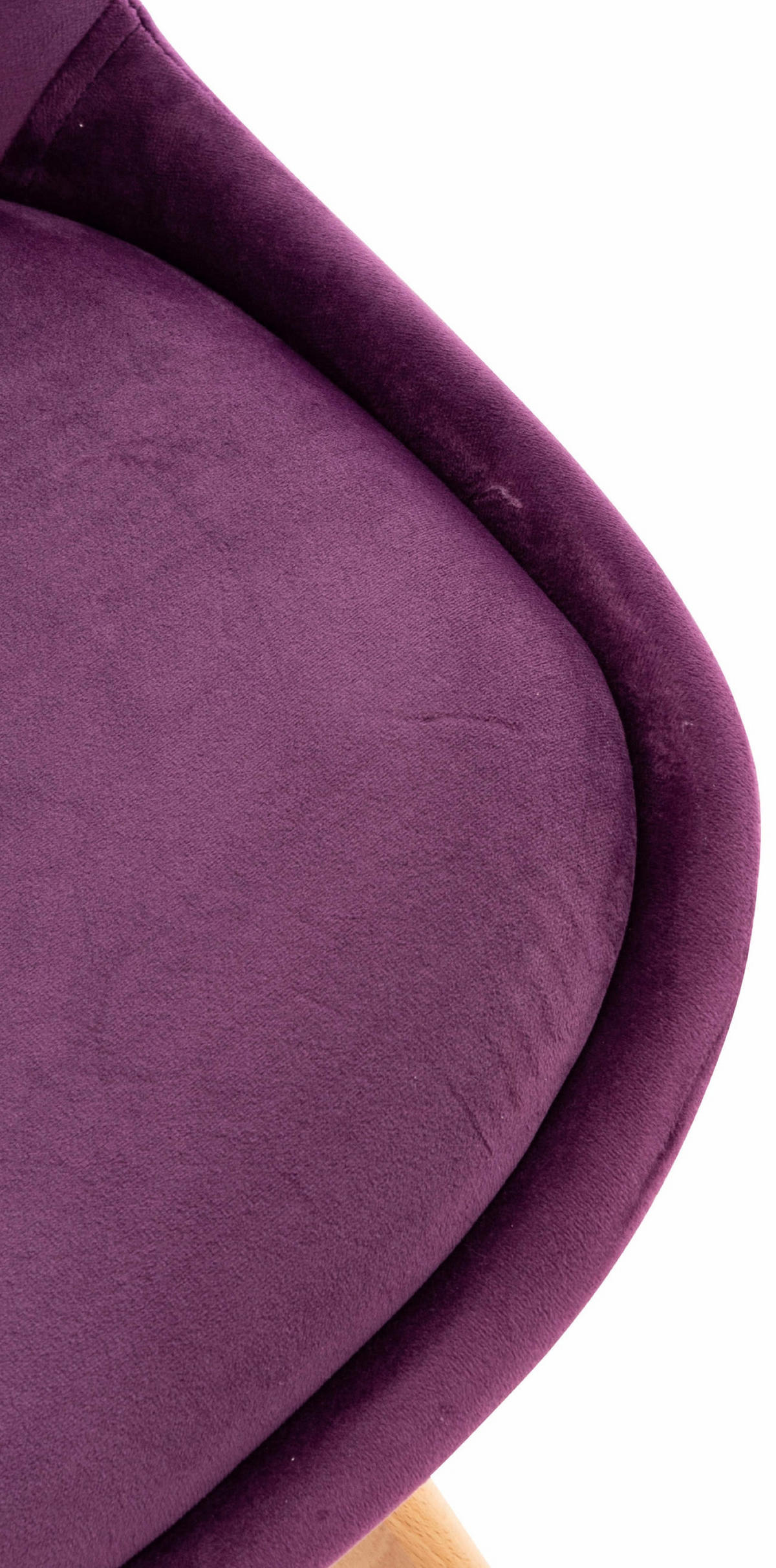 ESSZIMMERSTUHL Lines, Samt lila - Lila/Naturfarben, Holz/Textil (49/83/50cm) - TPFLiving