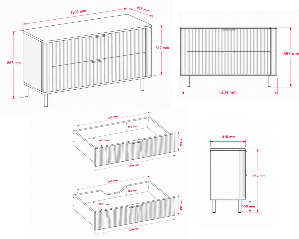 BADEZIMMERSCHRANK : Farbe Kaschmir, Griff gold, Füße gold, 120 x 41,5 x 66,7 cm - Kaschmir/Goldfarben, Holzwerkstoff (120/66.7/41.5cm) - 3XE LIVING