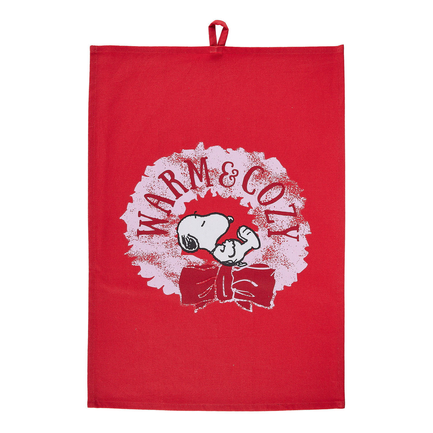 GESCHIRRTUCH Peanuts Warm & Cozy - Rot, Textil (38/54cm) - Butlers