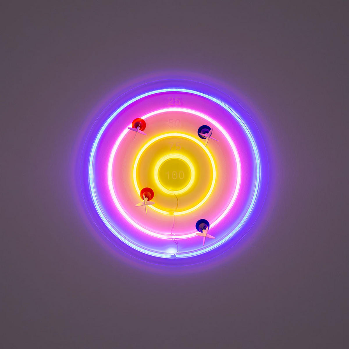 DEKOLEUCHTE DARTERI Kunststoff Klar LED - Klar, Kunststoff (1.6/46/46cm) - Globo Lighting