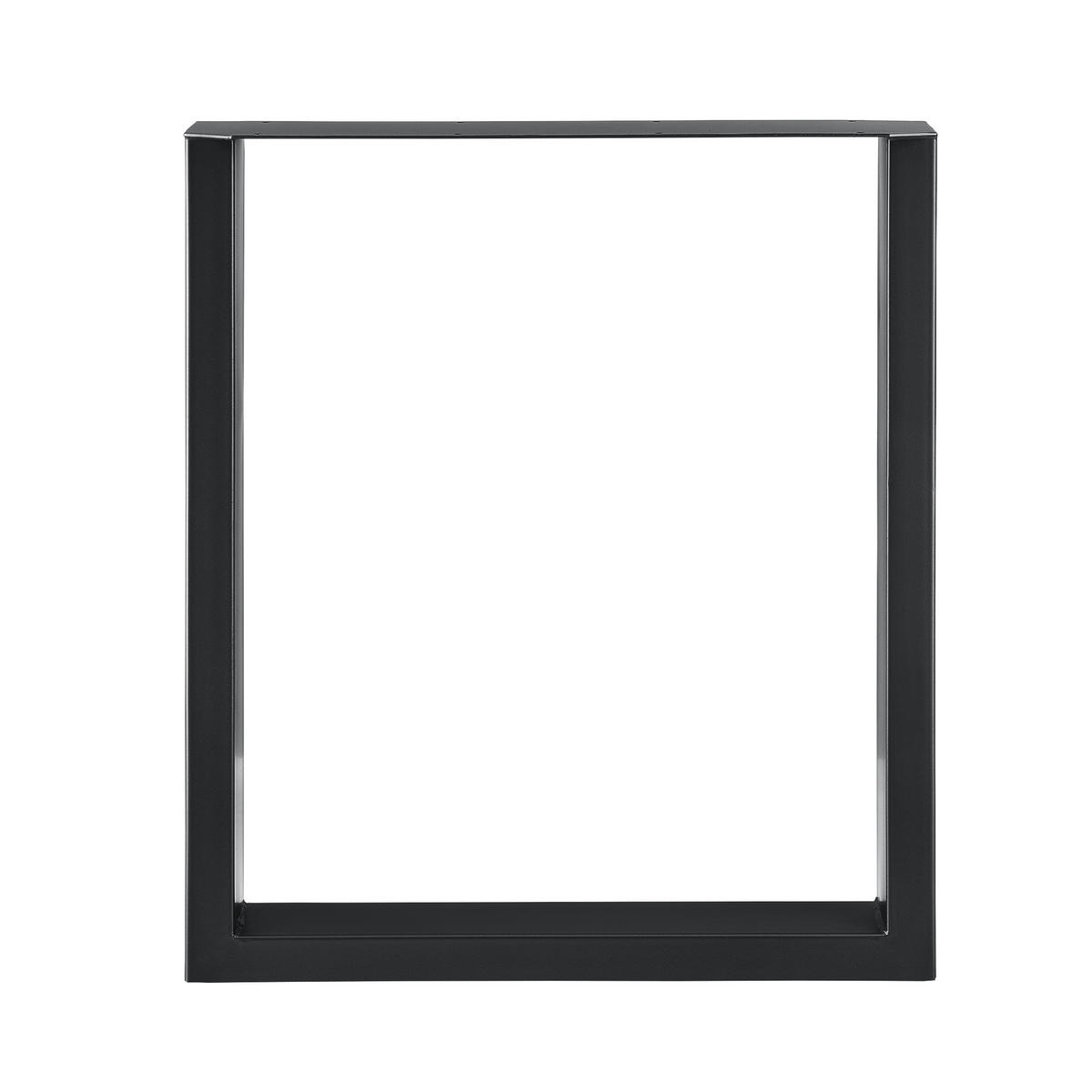 SADA STOLOVÉHO PODNOŽE 2 KS Makers - černá, kov (60/72/8cm) - [en.casa]