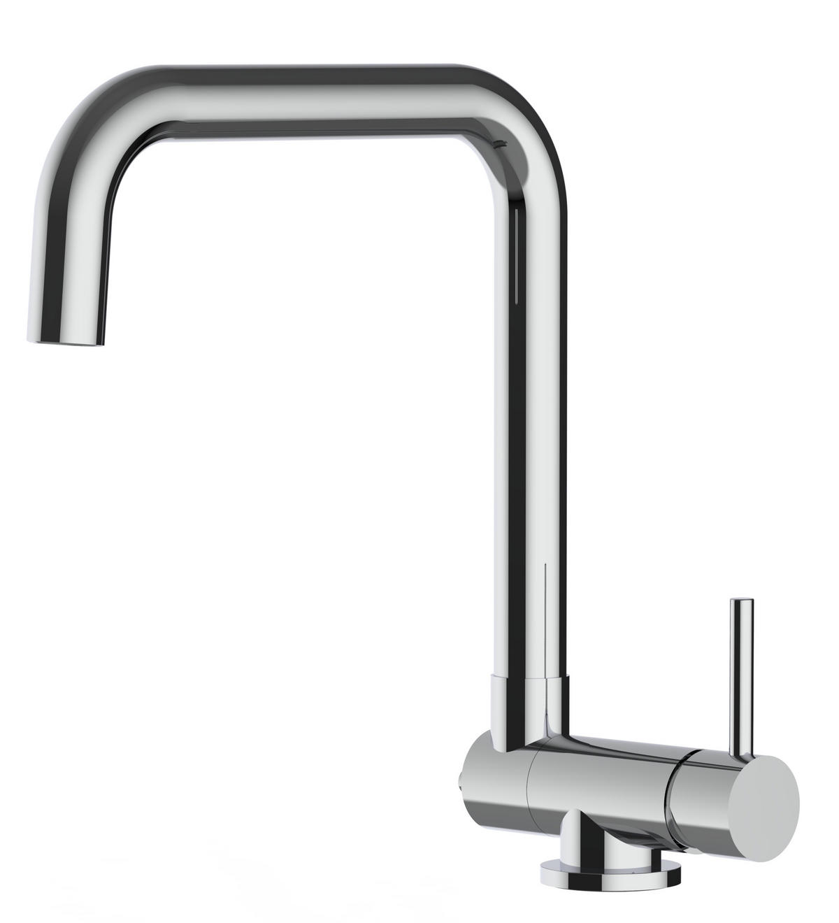 VORFENSTER-KÜCHENARMATUR, Umklappbar 4,5 CM, Verchromt, 360° schwenkbar - Chromfarben, Metall (20.1/26.5/20.1cm) - VIZIO