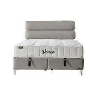 POLSTERBETT Verona 120x200 Grau - Grau, Textil/Metall (120/200cm) - Villa Möbel
