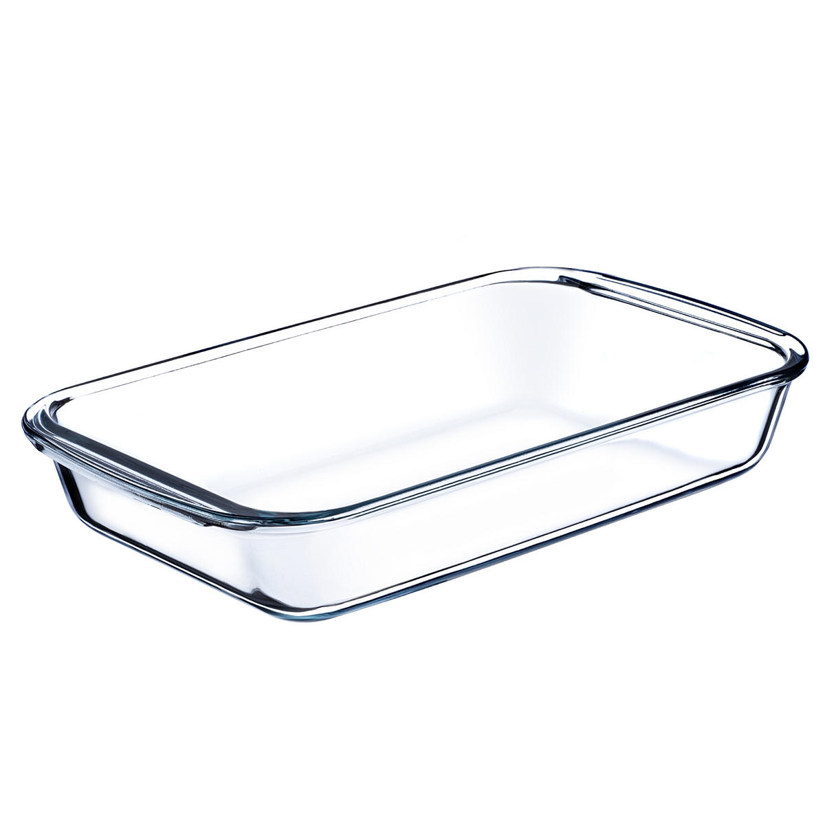 AUFLAUFFORM, 2.2L, Rechteckig - Transparent, Glas (13/36/28cm) - KADAX