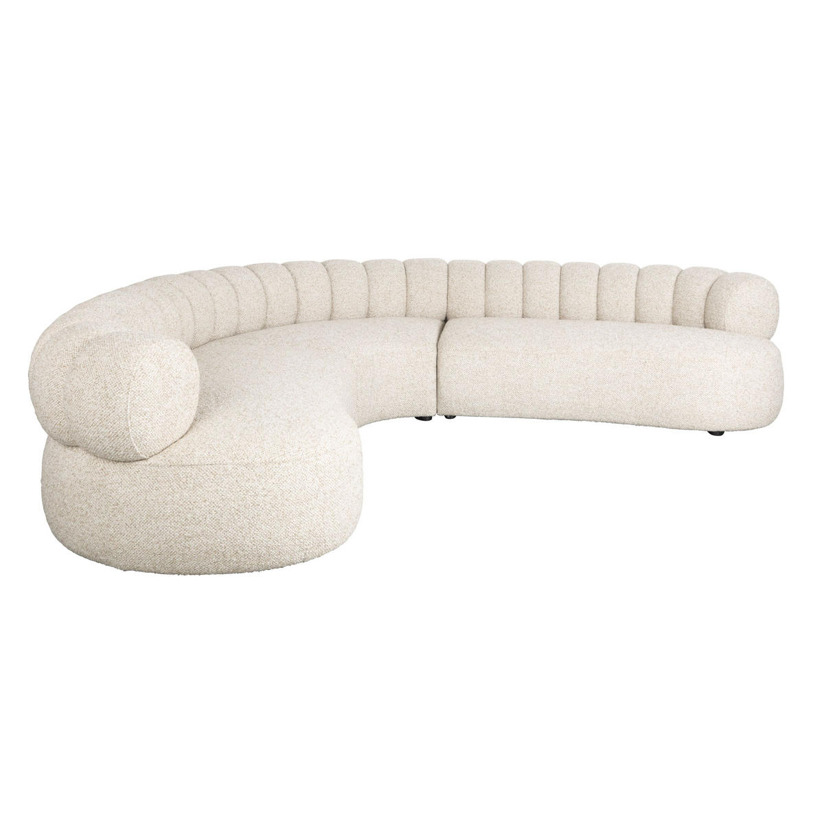 ECKSOFA 7-SITZER Duvane Beige - Beige, Kunststoff (286/286cm) - Dutchbone