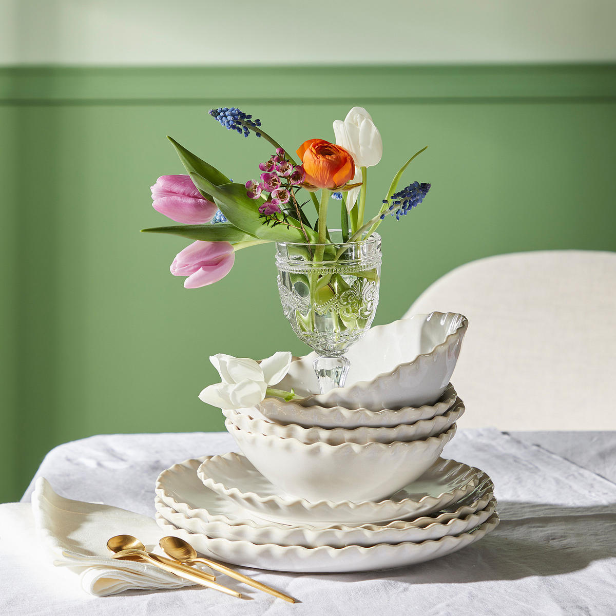 SCHÜSSEL Florence - Creme, Keramik (19/19/8cm) - Butlers