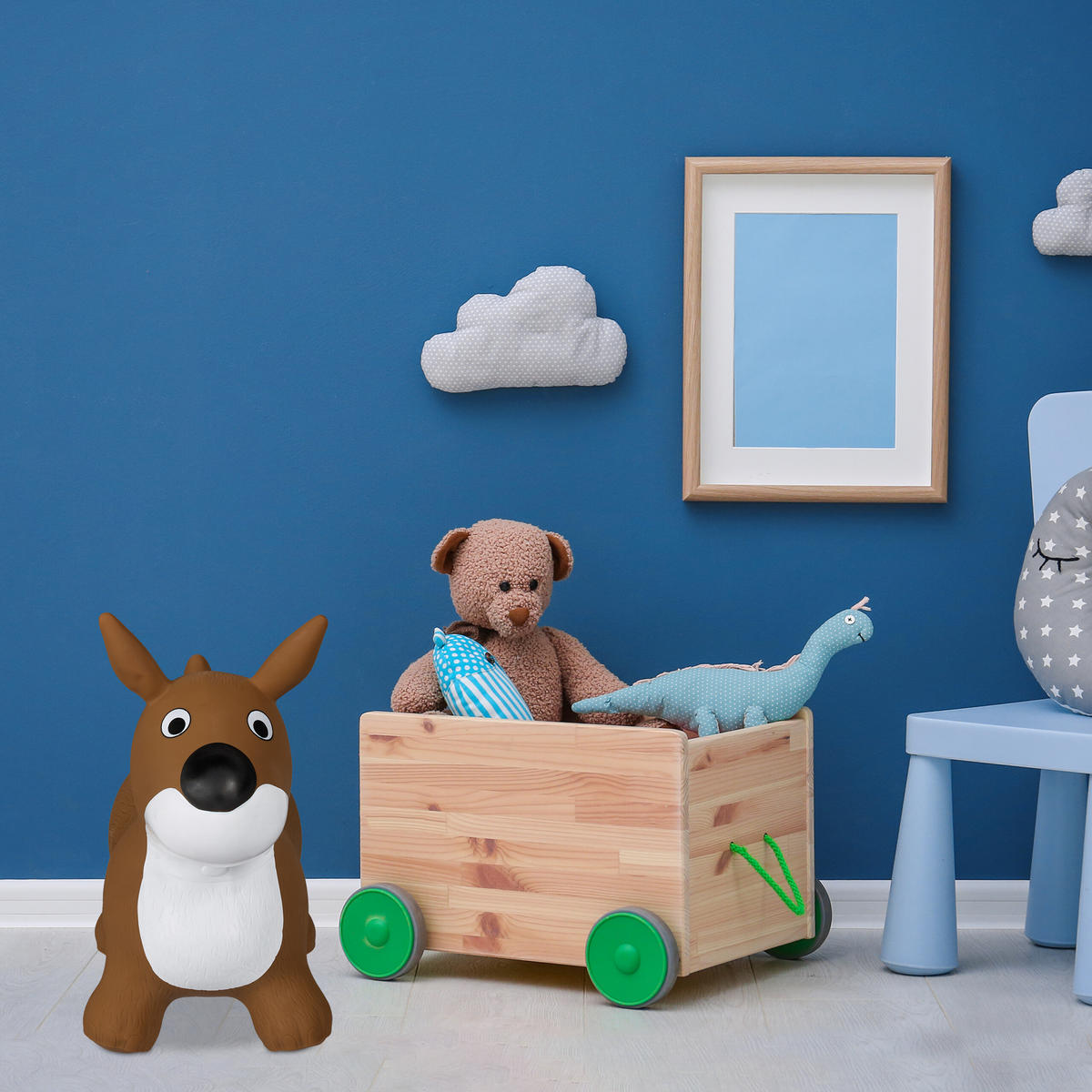 HÜPFTIER - Hellbraun, Kunststoff (25/45/53cm) - Relaxdays
