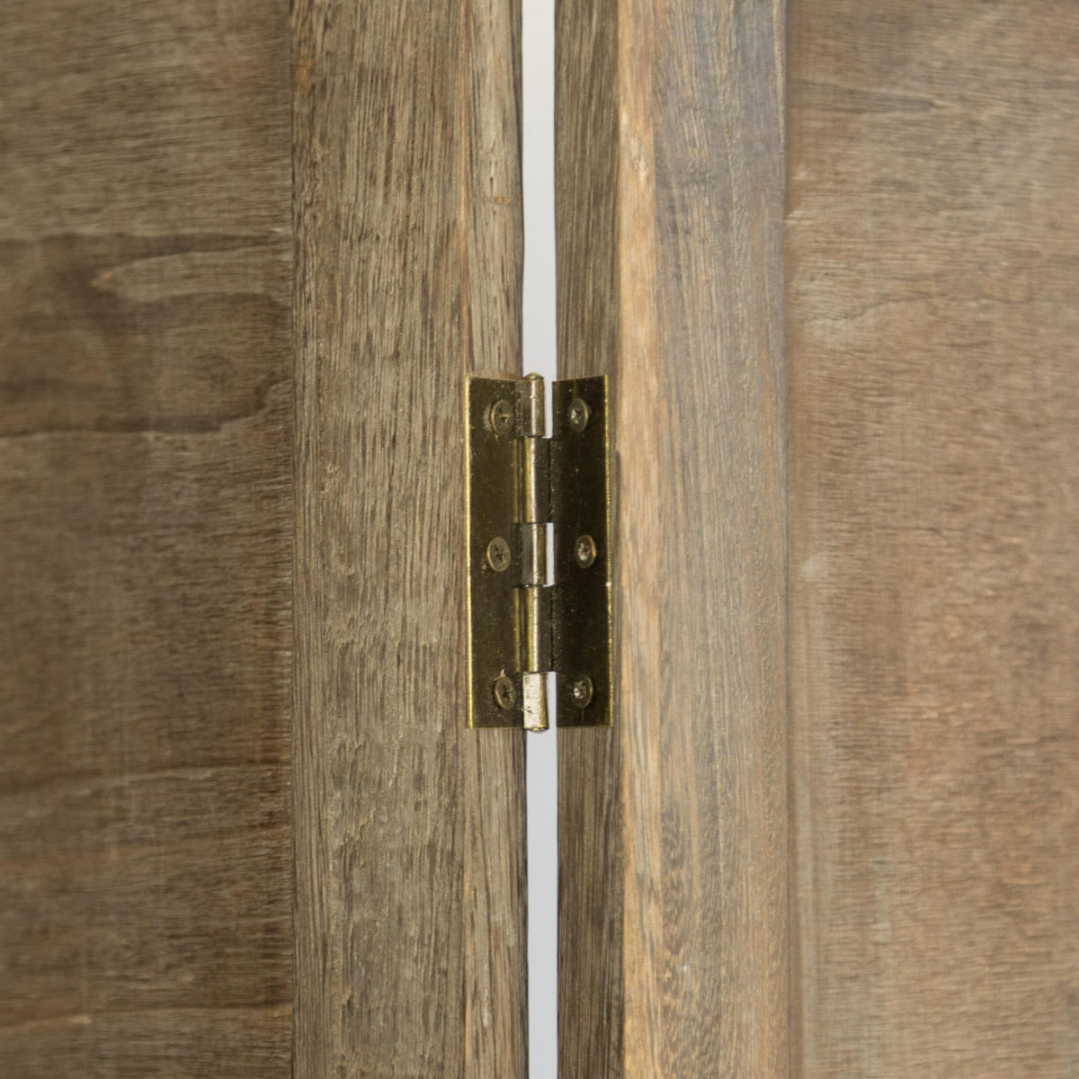PARAVENT 4-tlg. 160/170 cm Braun Holzverzierung - Braun, Holz (160/170/2cm) - Homestyle4u