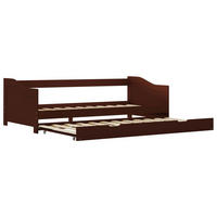 BETT Grove 97.5/205 cm - Braun, Holzwerkstoff (90/200cm) - Nettlife