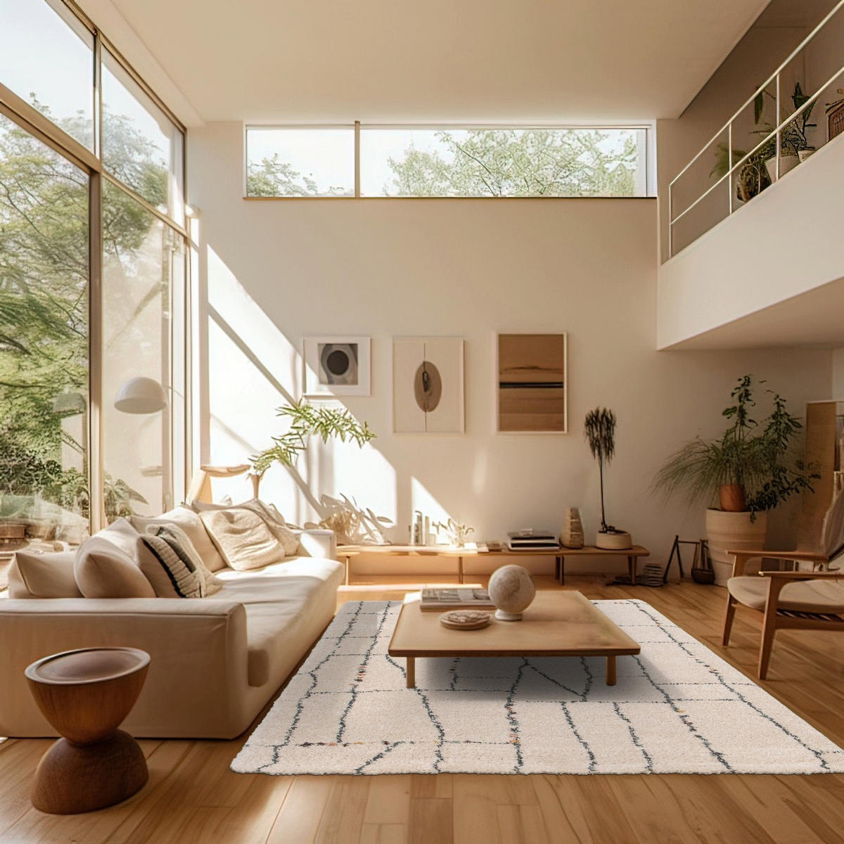 TEPPICH Shaggy dick weich pflegeleicht beige - Beige, Textil (160/230cm) - AFK Living