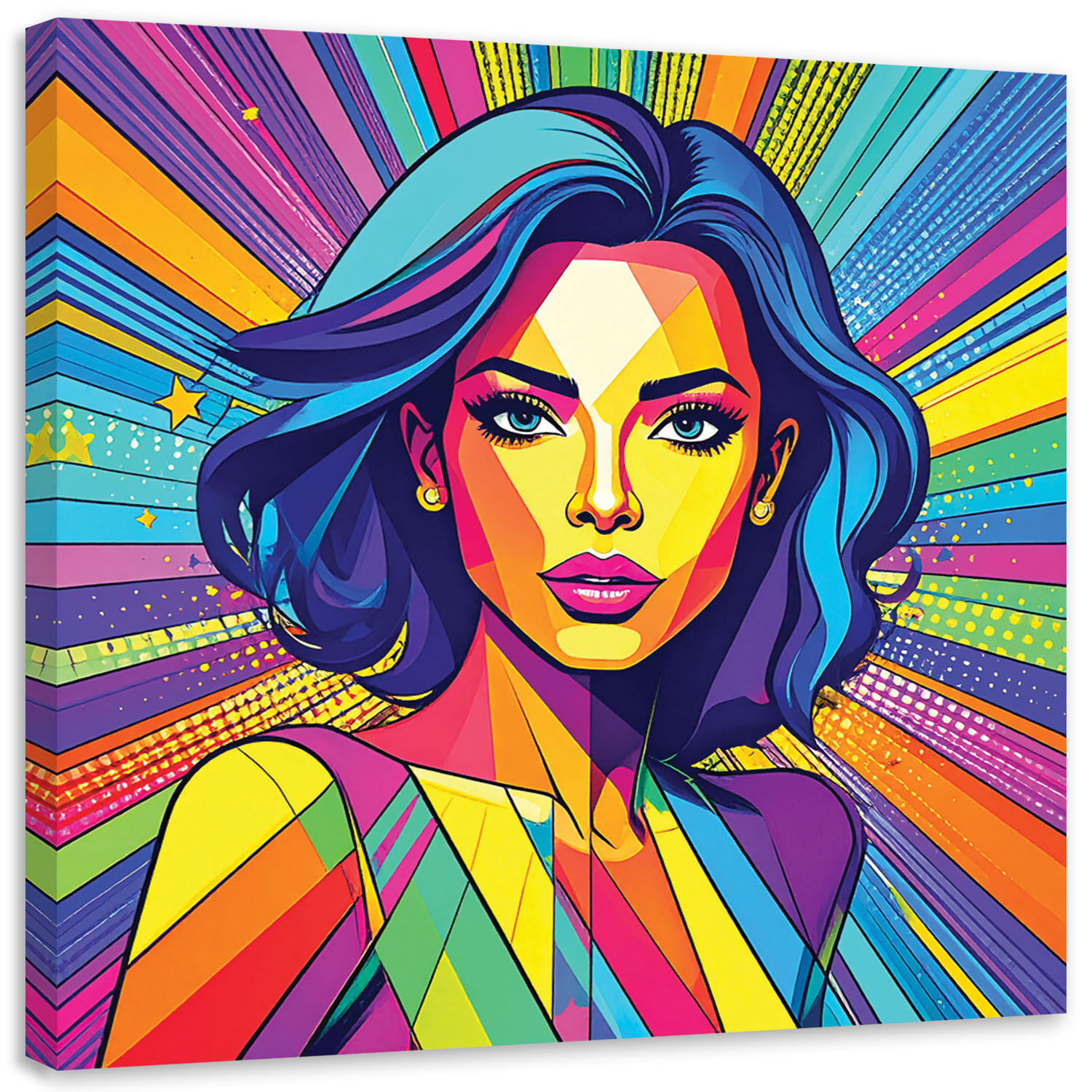 Feeby Bild Mehrfarbig 60x60 cm