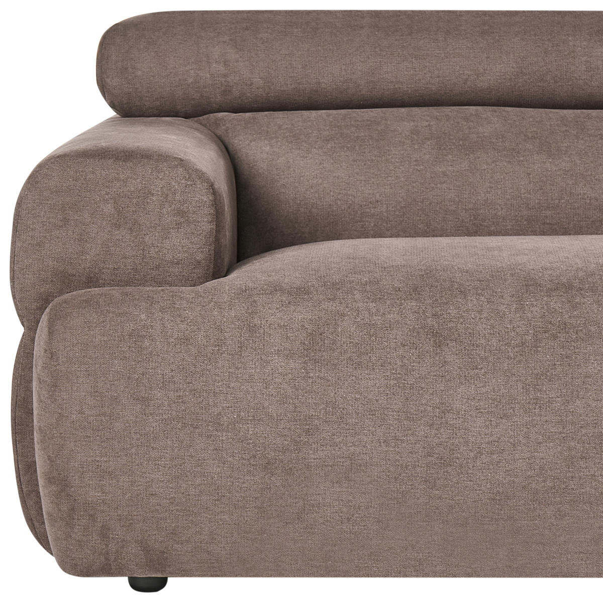 POHOVKA 3-místná Látka Hnědá Hovden - hnědá, textil (210/69/95cm) - Beliani