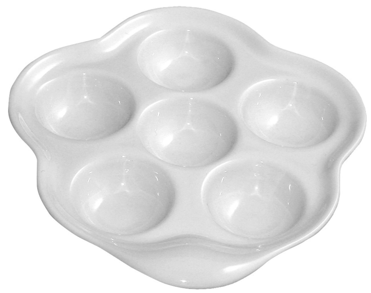 SCHNECKENPFANNE ( für 6 Schnecken) Weiss - Weiß, Keramik (16cm) - Revol Porcelaine France