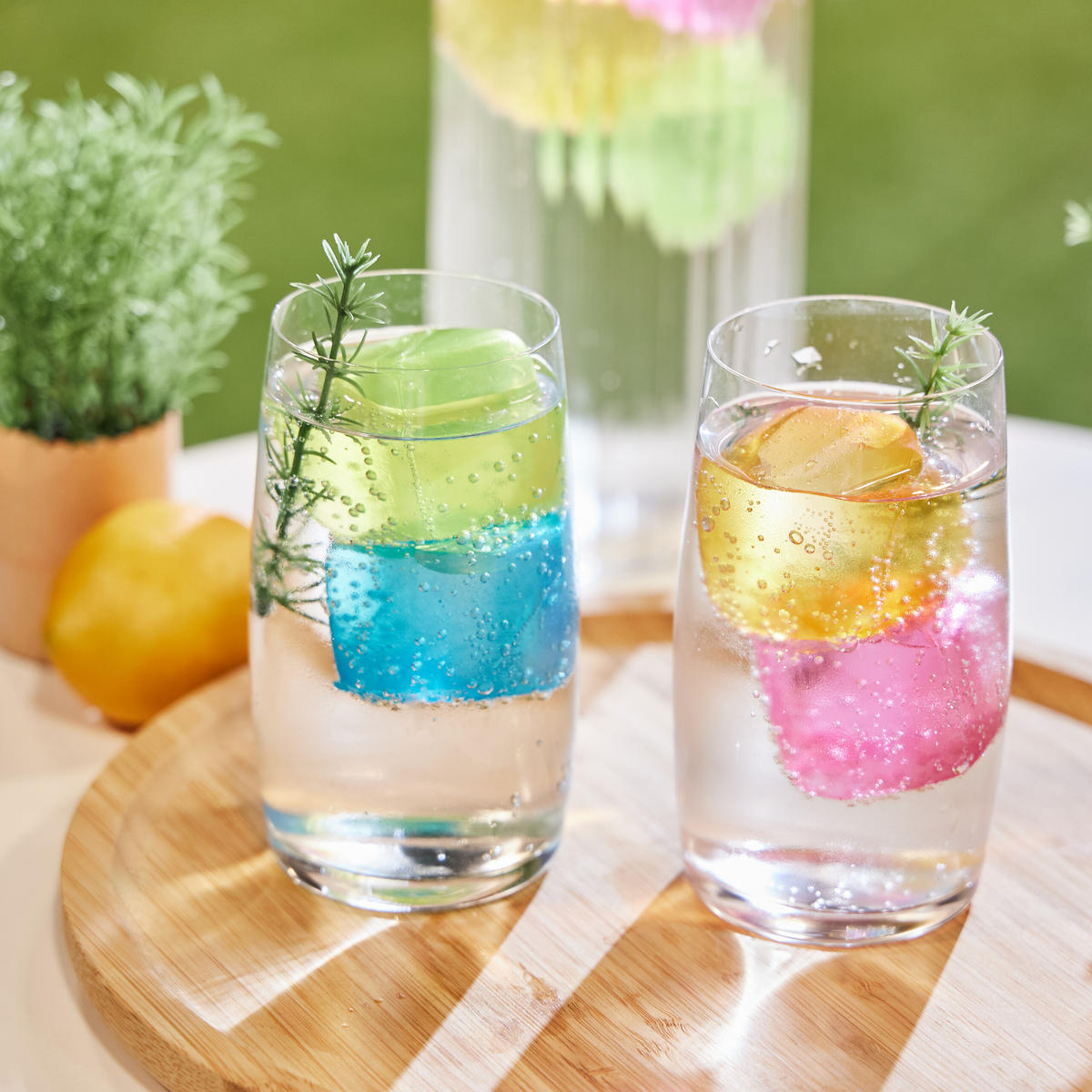 36XEISWÜRFEL - Multicolor, Kunststoff (4/4/4cm) - Relaxdays