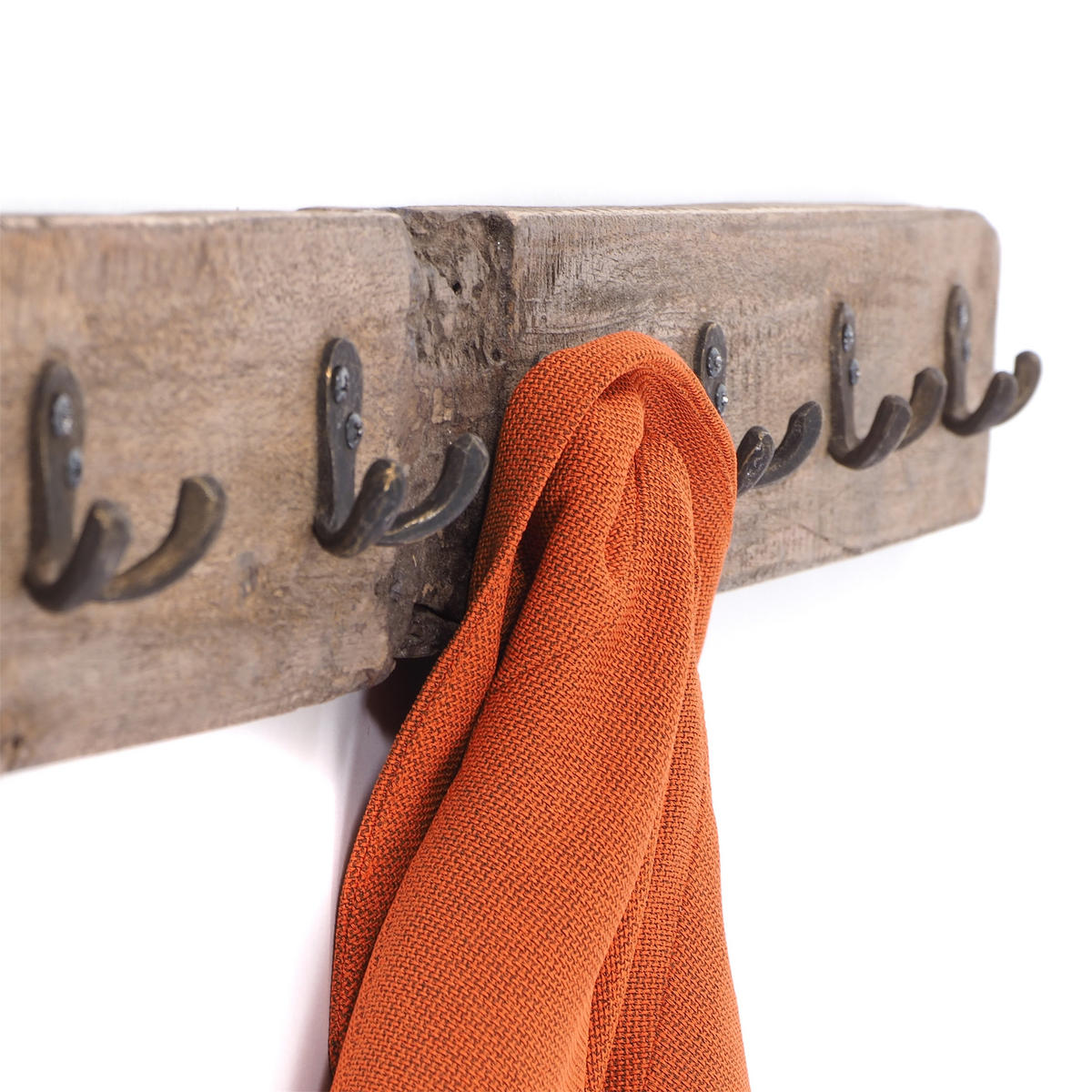 WANDGARDEROBE CASA 90 Recyclingholz naturfarben - Naturfarben, Holz (90/9/8cm) - DESIGN DELIGHTS
