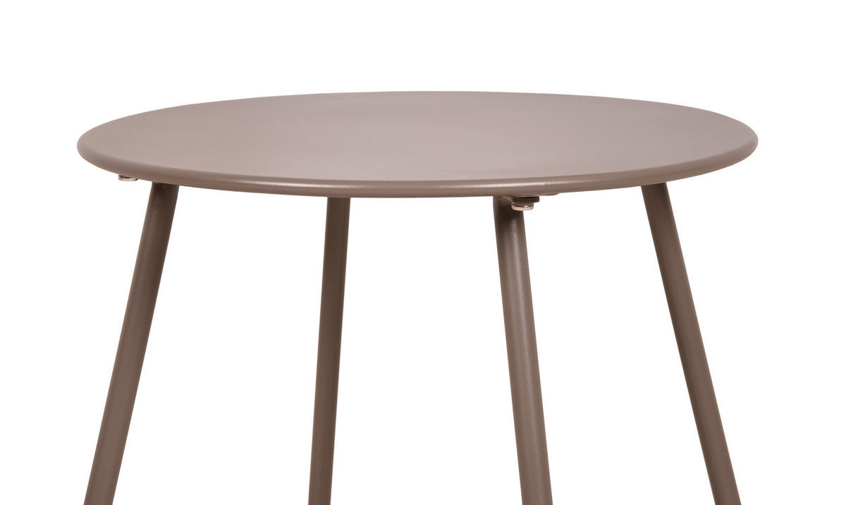 BEISTELLTISCH Sonja Taupe 44x40x40cm - Taupe, Kunststoff (40/40/44cm) - DELUKE