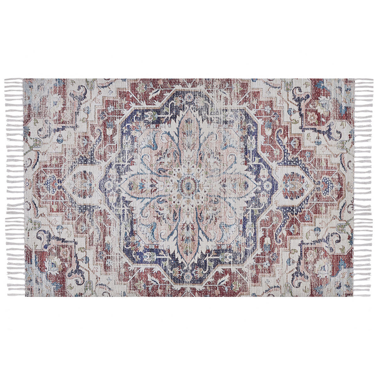 KURZFLOR-TEPPICH Kelkit 200/140 cm - Multicolor, Kunststoff (140/200cm) - Beliani