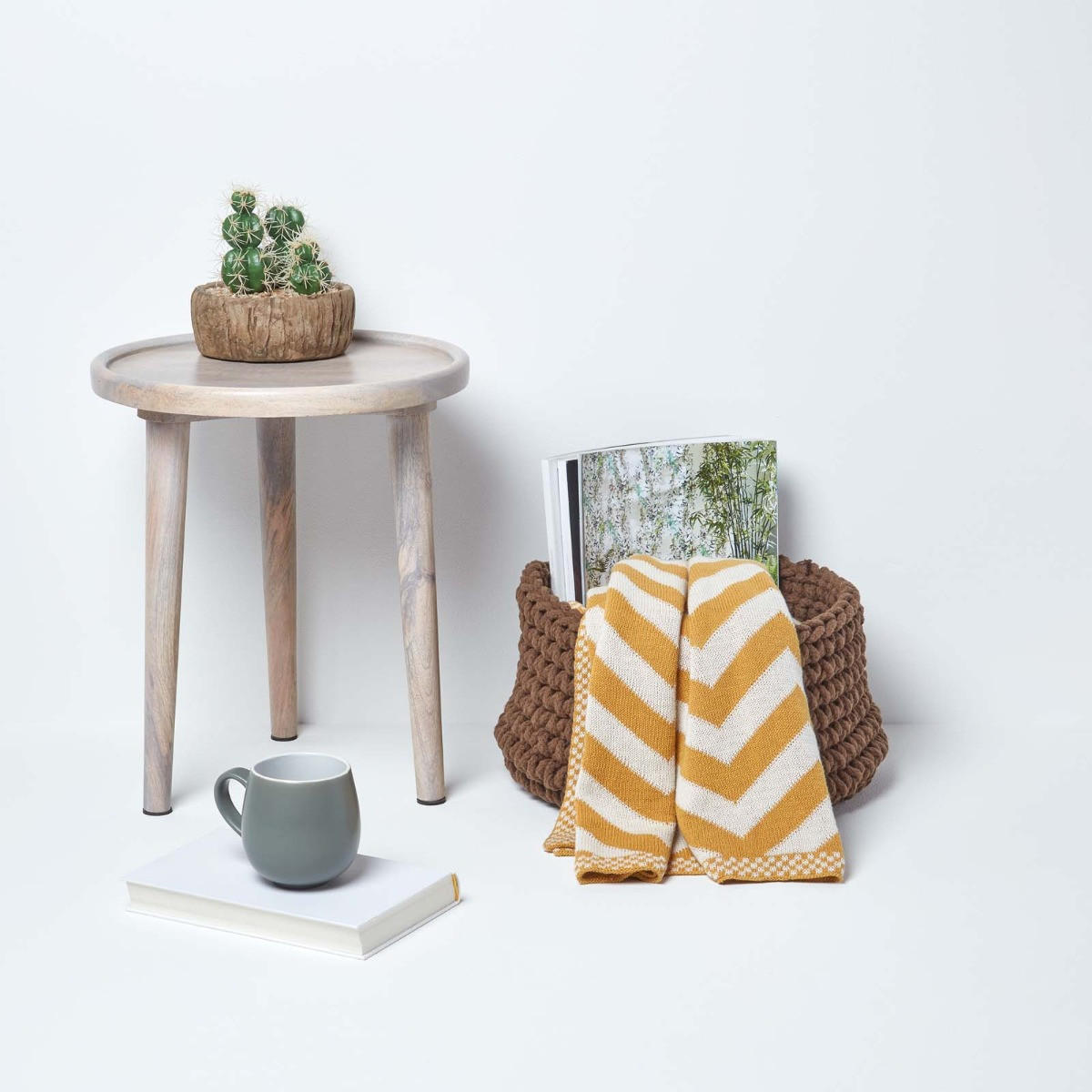 AUFBEWAHRUNGSKORB Baumwolle 37/21 cm - Braun, Textil (37/37/21cm) - Homescapes