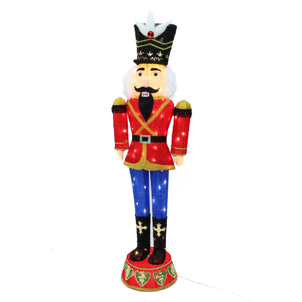 NUSSKNACKER HTHD0205 - Blau/Rot, Kunststoff/Metall (29/123/39cm) - Hometopia