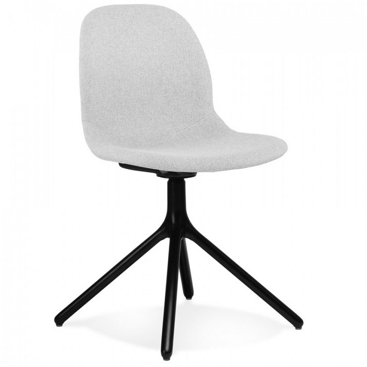 STUHL grau 45x82x48.5cm - Hellgrau/Schwarz, Textil/Metall (45/82/48.5cm) - AlterEgo