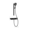 ÜBERKOPFBRAUSESET mit Zweiwege-Thermostatmischer Handbrause Anthrazit Matt - Anthrazit, Metall (35.5/115/15cm) - EMKE