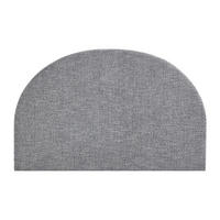 BETTKOPFTEIL – 160 cm - Texturierter Stoff - Grau - PANIOTI - Grau, Textil (175/7cm) - Vente-Unique