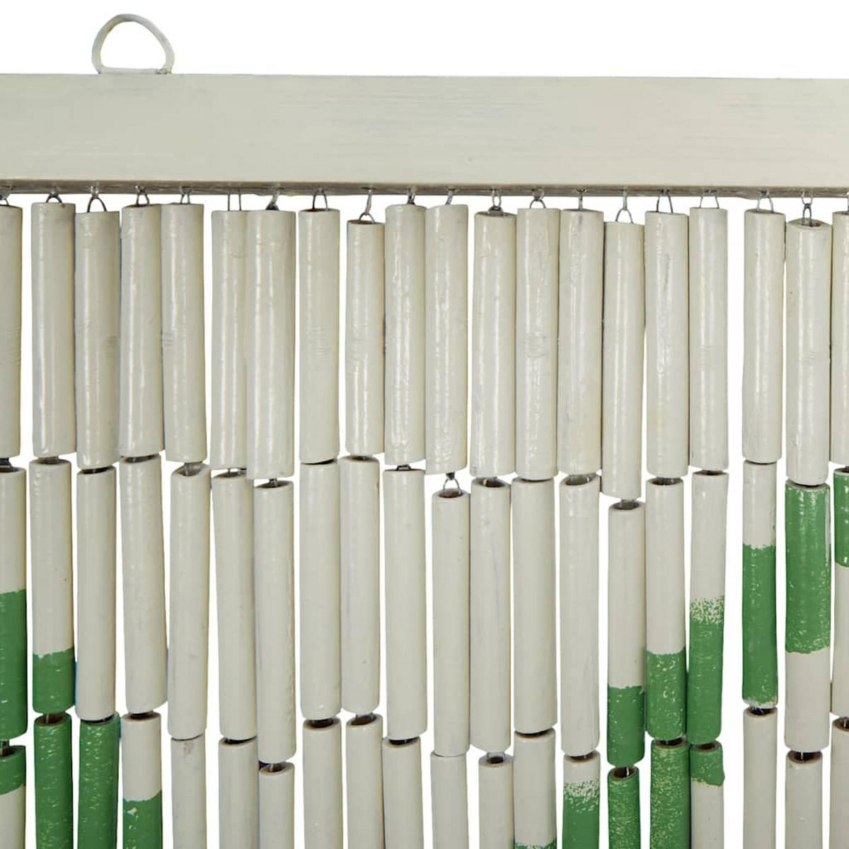 INSEKTEN-TÜRVORHANG Bambus Druck 100/200 Cm Bambus - Multicolor, Naturmaterialen (2/200/100cm) - vidaXL