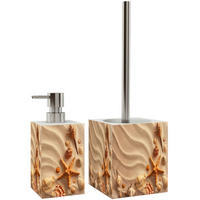 BADEZIMMER Set Sanibel - Beige, Kunststoff (7/17/7cm) - Sanilo