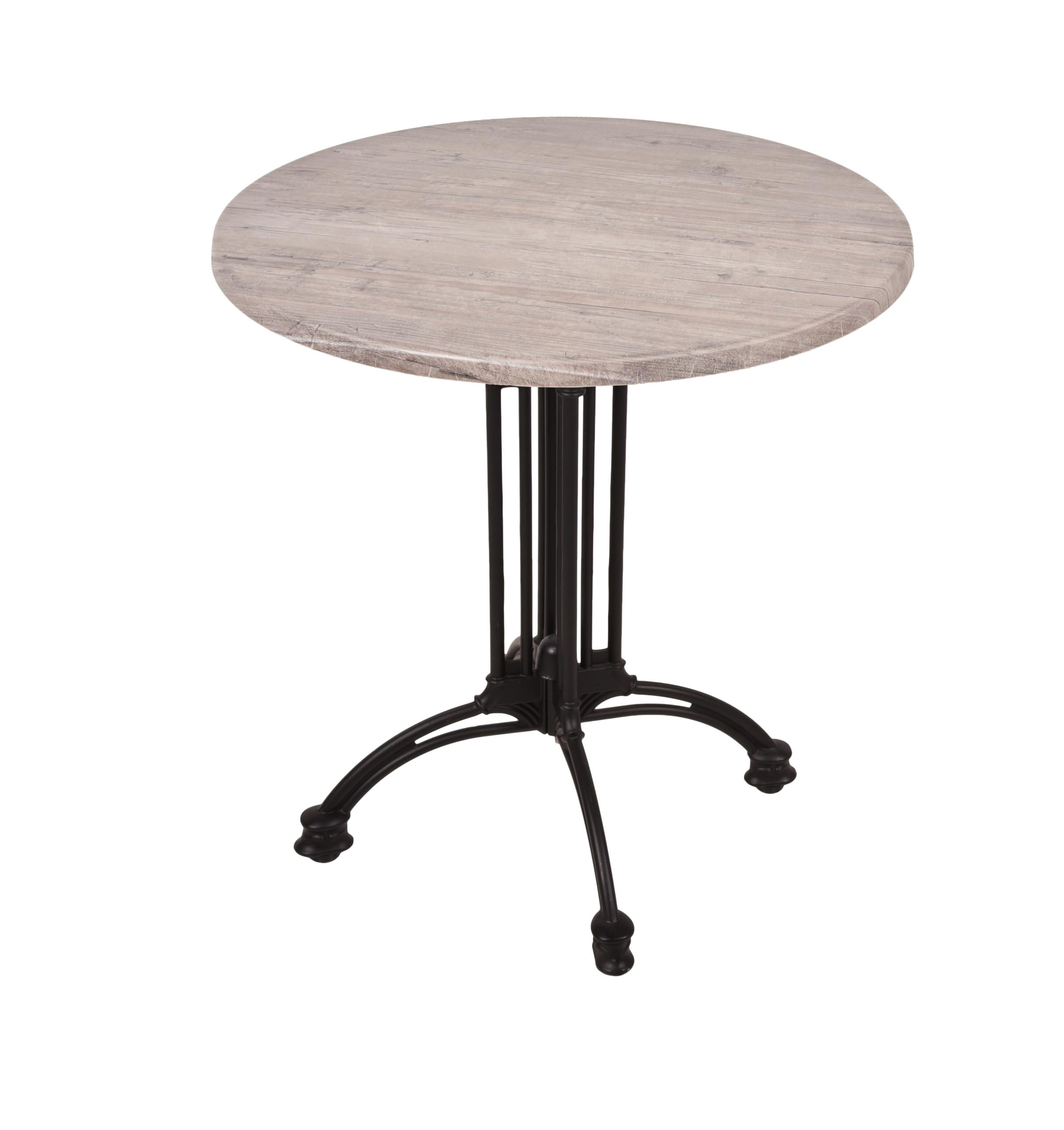 BISTROTISCH Jelena Ø70cm Rund Hellbraun Holz Cafétisch - Hellbraun, Holz (70/70/66cm) - DELUKE