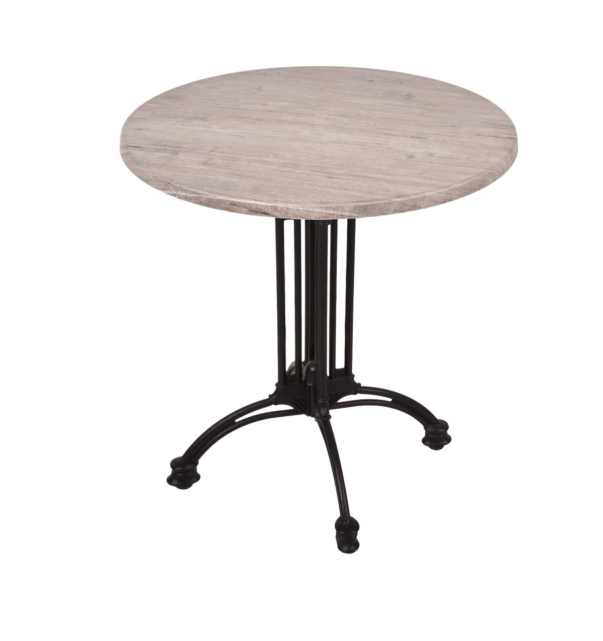BISTROTISCH Jelena Ø70cm Rund Hellbraun Holz Cafétisch - Hellbraun, Holz (70/70/66cm) - DELUKE