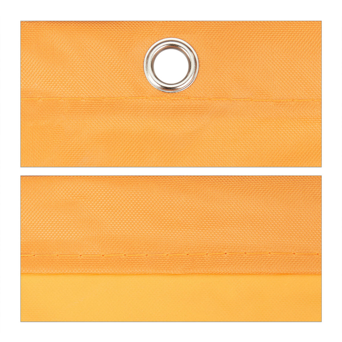 SONNENSEGEL - Gelb, Textil/Metall (500/500cm) - Relaxdays
