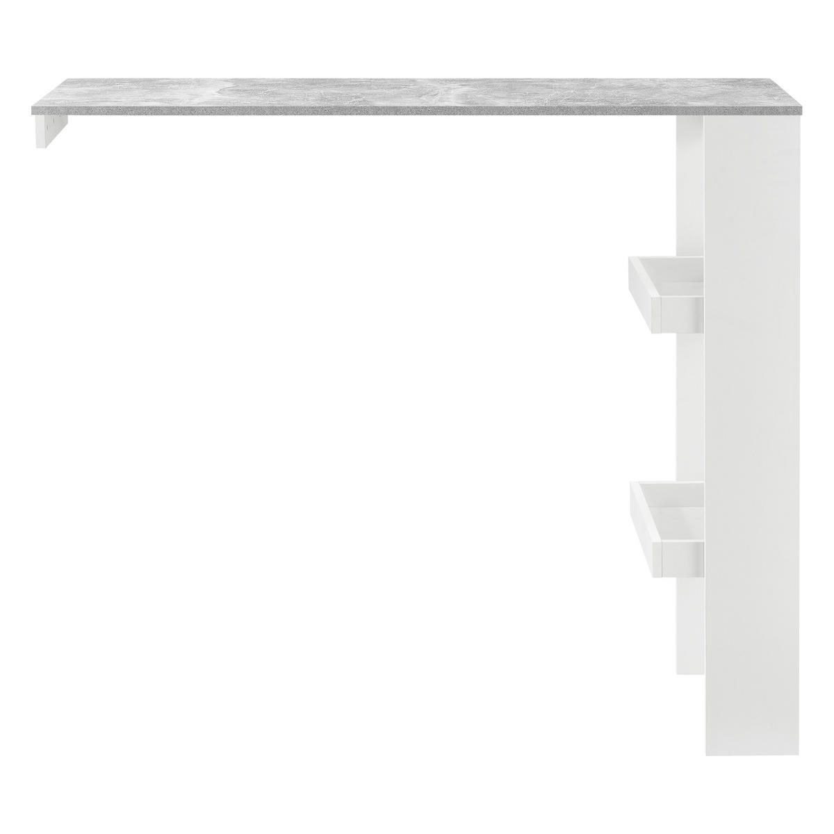 BARTISCH Bromölla - Hellgrau, Holzwerkstoff (45/120/106cm) - [en.casa]