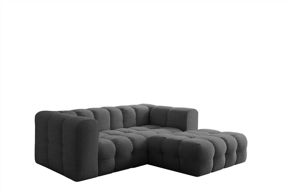 ECKSOFA Solvie Xs In Moly - Anthrazit, Holzwerkstoff/Textil (239/193cm) - Fun Möbel