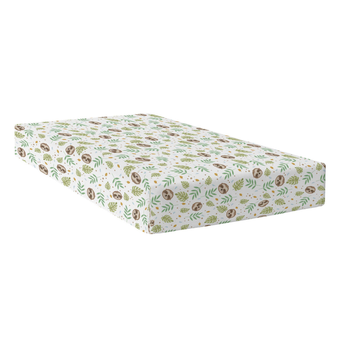 SPANNBETTTUCH happy sloth 105x200x32 cm mehrfarbig - Multicolor, Textil (105/200cm) - Happy Friday