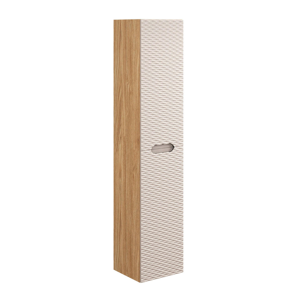 BADMÖBEL 80cm Elora 2er-Set Beige und Holz - Braun, Holzwerkstoff (80/57/46cm) - Petits-meubles