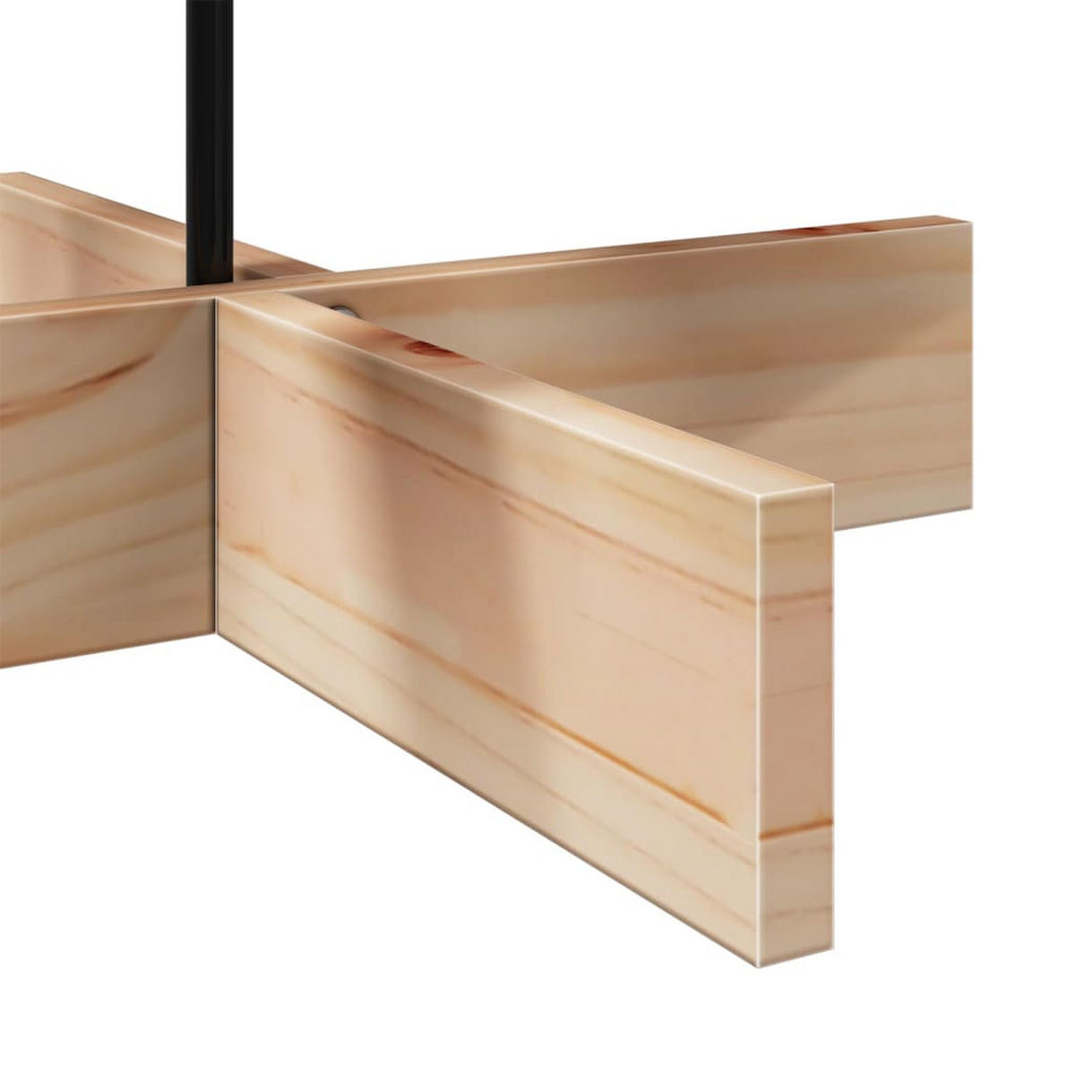 WEIHNACHTSBAUM Holz 64/64/100 Cm Braun Massivholz Kiefer - Braun, Holz (100cm) - vidaXL