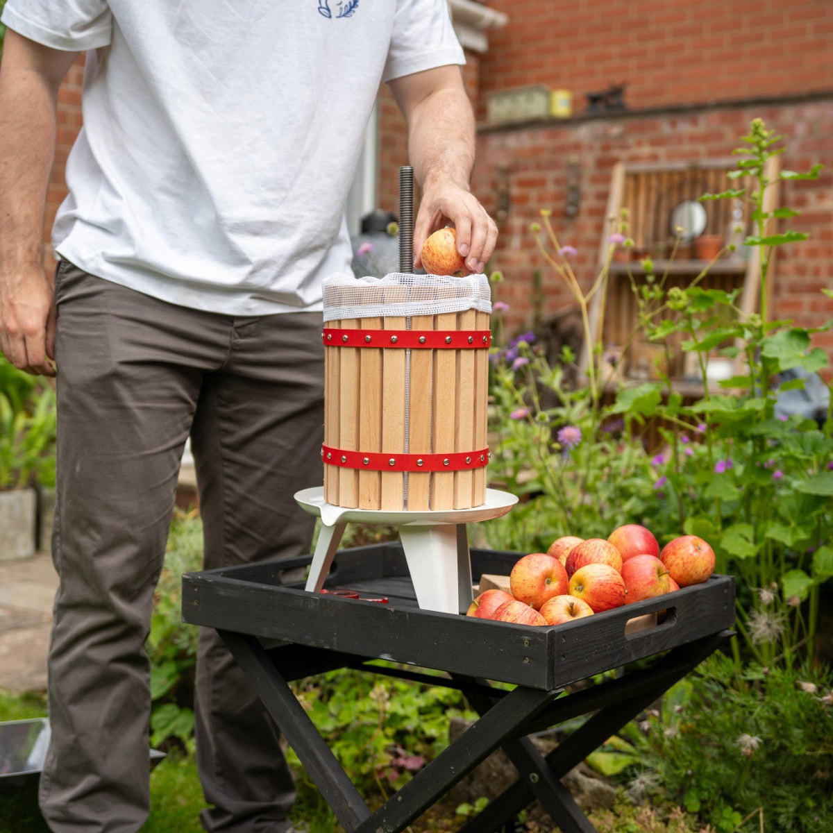 OBSTPRESSE KuKoo 18Liter - Dunkelrot, Metall (38/71/38cm) - Kukoo