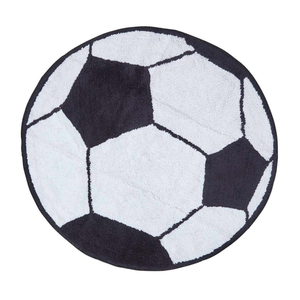KINDERTEPPICH Fußball, Baumwolle 80 cm - Multicolor, Textil (80/80cm) - Homescapes