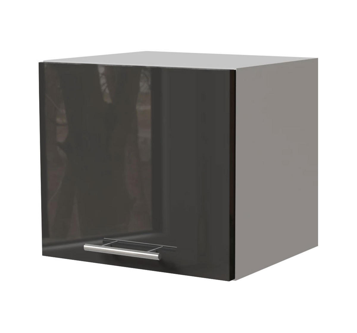 KLAPPHÄNGESCHRANK Essen W4B/40 Graphit Hochglanz / Weiß Matt 40 / 32,5 / 36cm - Graphitfarben/Weiß, Holz/Holzwerkstoff (40/36/32.5cm) - Feldmann-Wohnen