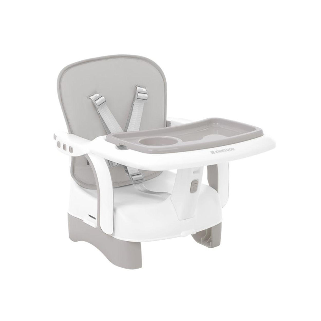 KINDERSTUHL Chewy grau Doppeltablett, Sicherheitsgurt, faltbar - Grau, Kunststoff (39/38/25cm) - Kikka boo