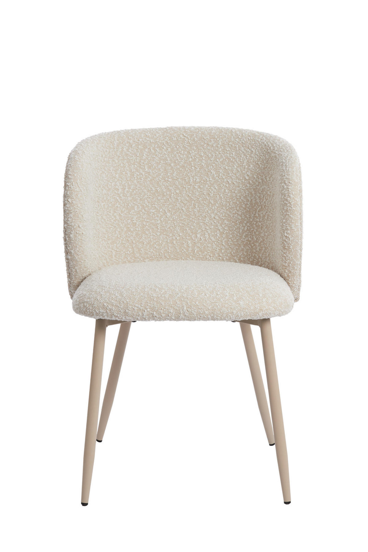 ESSZIMMERSTUHL Elyna Weiß 56/55/79 cm - Weiß/Naturfarben, Textil (55/79/56cm) - Light & Living